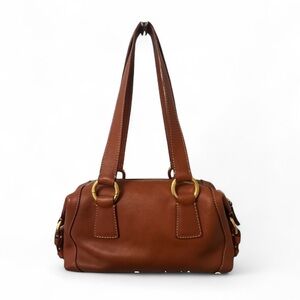 ITALIAN - Italian Leather Caramel Brown Shoulder bag